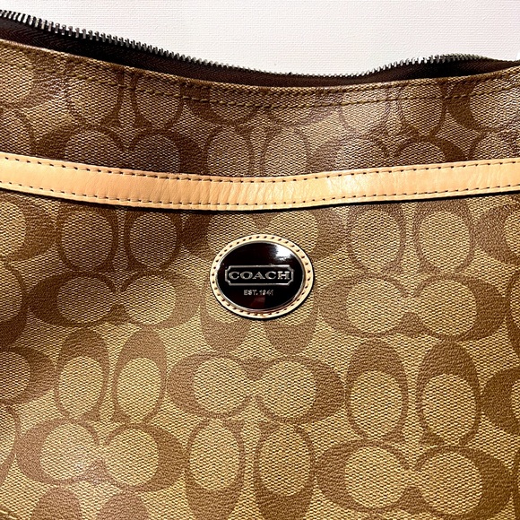 Sold—-Coach Monogram Adjustable Strap Shoulder/Crossbody bag - Picture 3 of 13